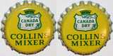 Soda pop bottle caps Lot of 12 CANADA DRY COLLINS MIXER cork lined new old stock