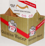 Vintage soda pop bottle carton CANADA DRY QUININE WATER new old stock n-mint