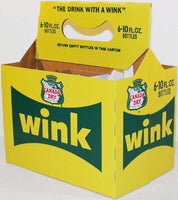 Vintage soda pop bottle carton CANADA DRY WINK unused new old stock n-mint condition