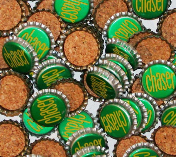 Soda pop bottle caps Lot of 25 CHASER cork lined unused condition new old stock
