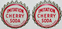 Soda pop bottle caps Lot of 100 CHERRY SODA #3 cork lined unused new old stock