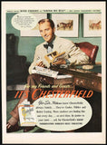 Vintage magazine ad CHESTERFIELD cigarettes 1944 with Bing Crosby Going My Way