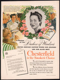 Vintage magazine ad CHESTERFIELD CIGARETTES 1943 Duchess of Windsor pictured