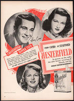 Vintage magazine ad CHESTERFIELD HEADLINERS 1948 Como Godfrey Peggy Lee 2 page