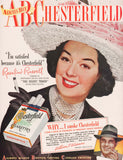 Vintage magazine ad ABC CHESTERFIELD from 1948 Rosalind Russell The Velvet Touch