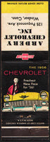 Vintage matchbook cover THE 1956 CHEVROLET Ardery Chevrolet Inc. Windsor Conn