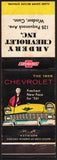 Vintage matchbook cover THE 1956 CHEVROLET Ardery Chevrolet Inc. Windsor Conn