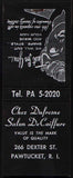 Vintage full matchbook CHEZ DUFRESNE SALON woman pictured black Pawtucket RI