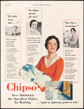 Vintage magazine ad CHIPSO FLAKES 1932 box detergent for laundry and dishes