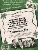 Vintage magazine ad CHRISTMAS EVE movie from 1947 Raft Brent Scott and Blondell