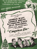 Vintage magazine ad CHRISTMAS EVE movie from 1947 Raft Brent Scott and Blondell