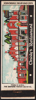 Vintage matchbook cover CHRISTYS RESTAURANT full length Chadds Ford Township PA