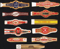 Vintage labels CIGAR BAND Lot of 122 DIFFERENT originals unused new old stock