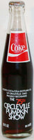 Vintage soda pop bottle COCA COLA CIRCLEVILLE PUMPKIN SHOW 1981 unused and full
