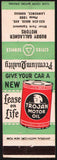 Vintage matchbook cover CITIES SERVICE Trojan oil Buddy Gallagher Lawrence KS