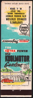 Vintage matchbook cover CITIES SERVICE Koolmotor gas oil Coutures Fitchburg Mass