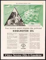 Vintage magazine ad CITIES SERVICE OILS GASOLENE 1929 Pettys Island refinery PA