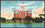 Vintage postcard CLIFF TOWERS HOTEL with hotel pictured linen type Dallas Texas
