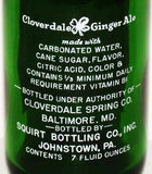 Vintage soda pop bottle CLOVERDALE GINGER ALE Squirt Bottling 1964 Johnstown PA