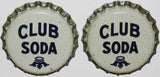 Soda pop bottle caps Lot of 25 CLUB SODA #2 generic cork lined new old stock