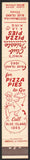 Vintage matchbook cover NINOS CLUB TRIESTE Pizza Pies chef Blue Island Illinois