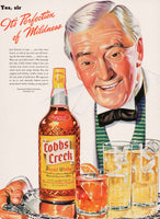 Vintage magazine ad COBBS CREEK BLENDED WHISKEY Philadelphia 1942 bottle pictured