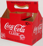 Vintage soda pop bottle carton COCA COLA CLASSIC unused new old stock n-mint