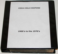 Vintage huge COCA COLA COUPON COLLECTION 1900s through 1970s with 364 all different