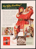 Vintage magazine ad COCA COLA from 1942 Santa Claus That Extra Something slogan