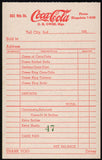 Vintage receipt COCA COLA Tell City Indiana 1950s C H Owen new old stock n-mint+