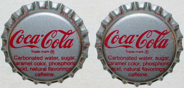 Soda pop bottle caps COCA COLA Tullahoma Tennessee Lot of 2 unused new old stock