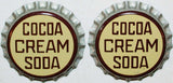 Soda pop bottle caps Lot of 100 COCOA CREAM SODA cork lined unused new old stock