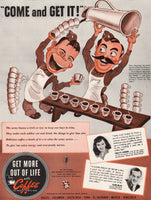 Vintage magazine ad COFFEE THE AMERICAS FAVORITE DRINK 1942 Paulette Goddard