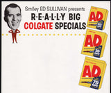 Vintage letterhead COLGATE AD detergent ED SULLIVAN pictured new old stock n-mint+