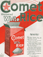 Vintage magazine ad COMET WHITE RICE from 1921 Seaboard Rice Milling box picture
