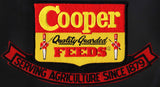 Vintage uniform patch COOPER FEEDS die cut large size unused new old stock n-mint+