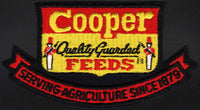 Vintage uniform patch COOPER FEEDS die cut small size unused new old stock n-mint+