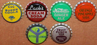Vintage soda pop bottle caps 12 ALL DIFFERENT cork lined mix #26 new old stock