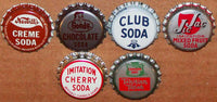 Vintage soda pop bottle caps 12 ALL DIFFERENT cork lined mix #31 new old stock
