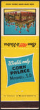 Vintage matchbook cover CORN PALACE Worlds Only with picture Mitchell South Dakota