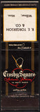 Vintage matchbook cover CROSBY SQUARE Mens Shoes R E Torgerson Willmar Minnesota