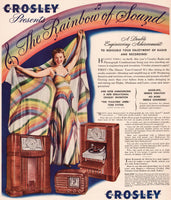 Vintage magazine ad CROSLEY RADIOS AND PHONOGRAPHS 1941 The Rainbow of Sound