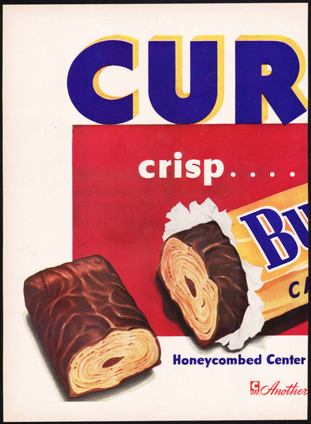 Vintage magazine ad CURTIS BUTTERFINGER from 1948 2 page picturing the candy bar