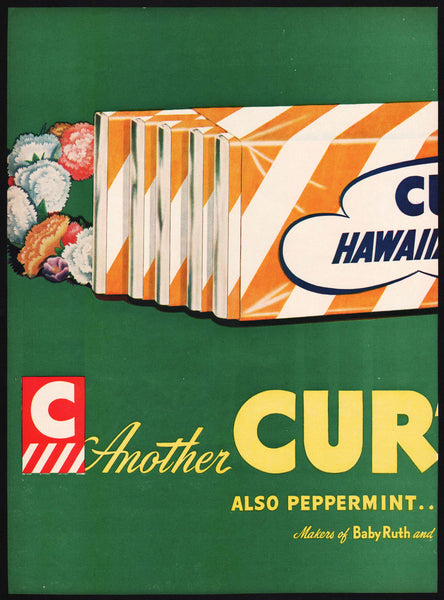 Vintage magazine ad CURTIS HAWAIIAN FRUIT GUM from 1948 pack pictured 2 page