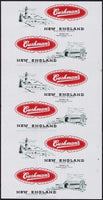 Vintage bread wrapper CUSHMANS NEW ENGLAND lighthouse pictured 1956 Lynn Mass unused