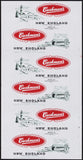 Vintage bread wrapper CUSHMANS NEW ENGLAND lighthouse pictured 1956 Lynn Mass unused