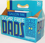 Vintage soda pop bottle carton DADS ROOT BEER 8 pack Sugar Free new old stock