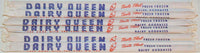 Vintage straws DAIRY QUEEN Lot of 6 in original wrappers new old stock n-mint