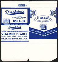 Vintage box DANNHEIMS Vitamin D milk carton New Ulm Dairy Minnesota unused n-mint