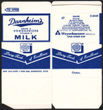 Vintage box DANNHEIMS Vitamin D milk carton New Ulm Dairy Minnesota unused n-mint